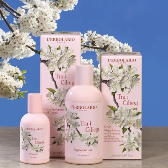 L'Erbolario Tra i Ciliegi Shower Gel - Body Wash - 8.4 oz image {1}
