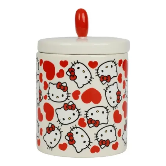 Hello Kitty Valentine's Day 16 Oz White Ceramic Lidded Mug image {2}