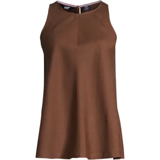 Lands' End Women's Tall Linen Sleeveless Top image {1}