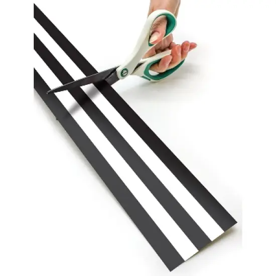 Teacher Created Resources Straight Rolled Border Trim 3" x 50' Black/White Stripes 3/Pack image {2}