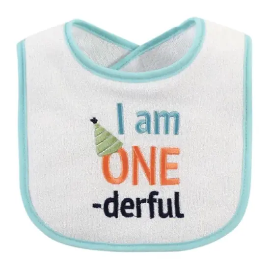 Hudson Baby Infant Cotton Terry Drooler Bibs with Fiber Filling 12pk, Holiday Baby, One Size image {4}