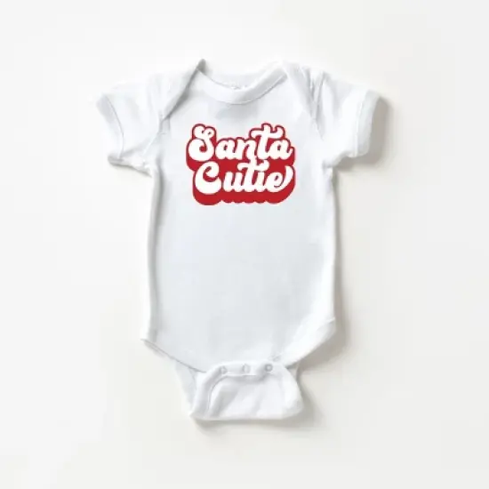 The Juniper Shop Santa Cutie Baby Bodysuit image {4}