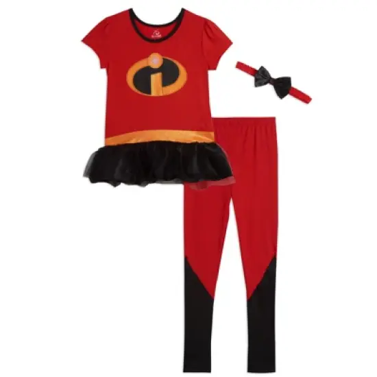 Disney Incredibles Violet Cosplay Costume T-Shirt Dress Leggings and Headband 3 Piece Set Newborn to Toddler image {6}