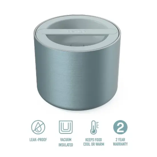 Bentgo 2.4c Stainless Steel Insulted Food Storage Container with Plastic Lid image {2}