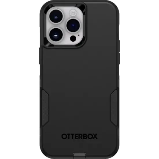 OtterBox Apple iPhone 14 Pro Max Commuter Case - Black: Solid Pattern, Protective Plastic image {4}