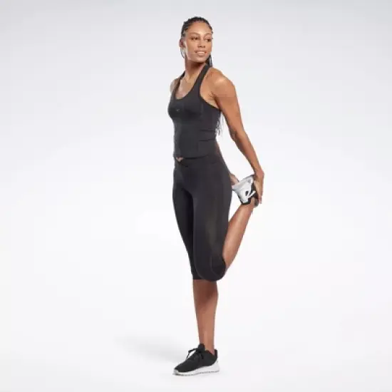 Reebok Workout Ready Basic Capri Tights Womens Athletic Pants image {1}