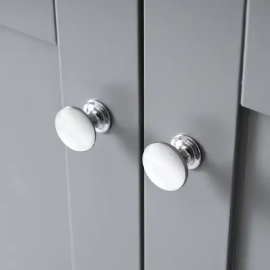 36"W Shaker Style Free-Standing Bathroom Vanity Cabinet with Resin Sink, 4 Drawers and 2 Soft-Close Doors - ModernLuxe image {13}