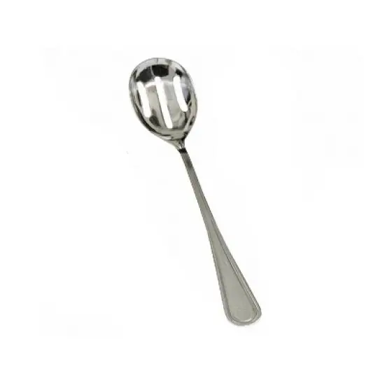 Winco Shangarila Banquet Slotted Spoon, 18/8 Extra Heavyweight image {3}