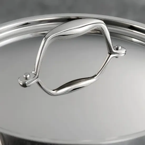 Tramontina Gourmet Tri-Ply Clad 1.5qt Sauce Pan with Lid Silver image {5}