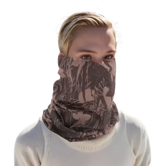 Unique Bargains Sunscreen Artistic Pattern Face Scarf Mask Brown 1 Pc image {5}