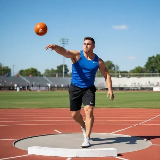 Amber Fight Gear Precision Performance Iron Shot Put,versatile for training& competition,with sturdy cast iron build and durable polyurethane coating. image {6}