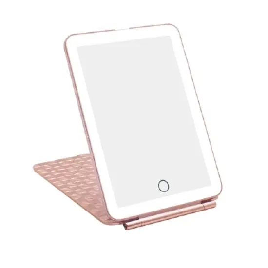 Impressions Vanity Fleur Touch Pad Mini Tri-Tone LED Makeup Mirror image {13}