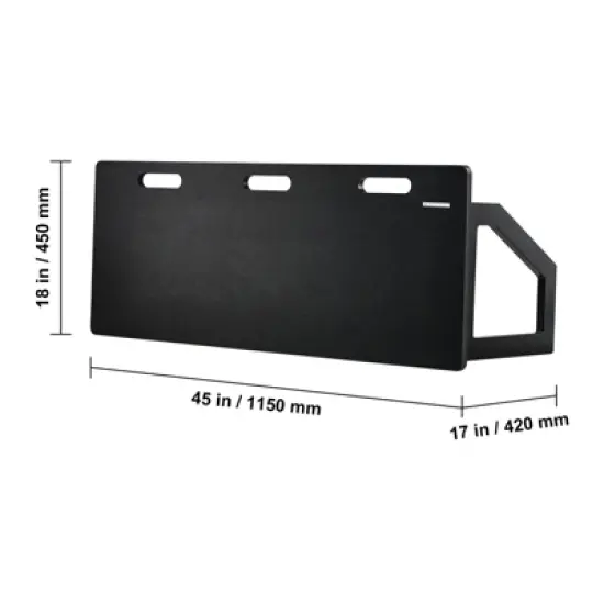 VEVOR Soccer Rebounder Board, 45"X18" Portable Soccer Wall with 2 Angles Rebound, Foldable HDPE Kickback Rebound Board, Soccer Training Equipment image {8}