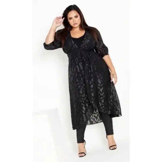 Women's Plus Size Untamed Jacket - black | CITY CHIC image {3}