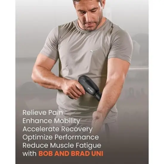 Bob and Brad UNI Mini Massage Gun Deep Tissue Muscle Massage Gun, Upgrade 10mm Amplitude Professional Handheld Percussion Massage Gun image {3}