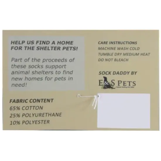 Novelty Socks 15.25" Black Shih Tzu Socks Premium Quality E & S Pet  -  Socks image {2}