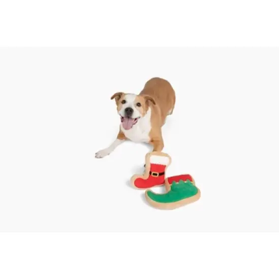 Midlee Elf Shoe Sugar Cookie Dog Toy image {5}
