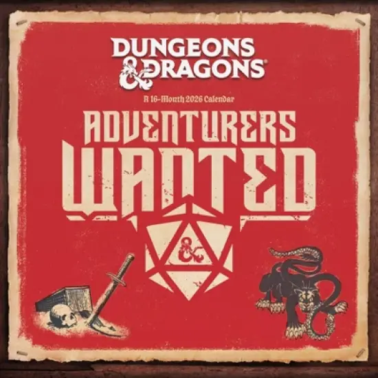 Trends International 2026 Dungeons and Dragons Classic 12"x12" Wall Calendar image {7}