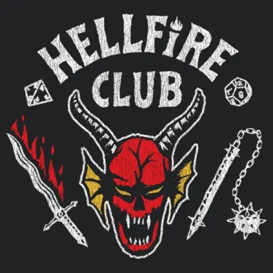 Women's Stranger Things Hellfire Club Costume Racerback Tank Top image {1}