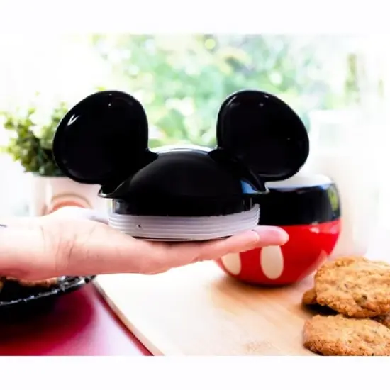 Silver Buffalo Disney Mickey Mouse Ceramic Snack Jar Container With Lid | 6 Inches Tall image {3}