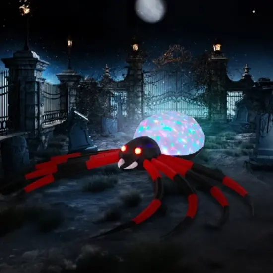 11.8 FT Halloween Inflatables Crawling Spider Outdoor Decorations Scary Halloween Giant Blow up Decorations for Holiday Party Front Yard Lawn Garden image {6}