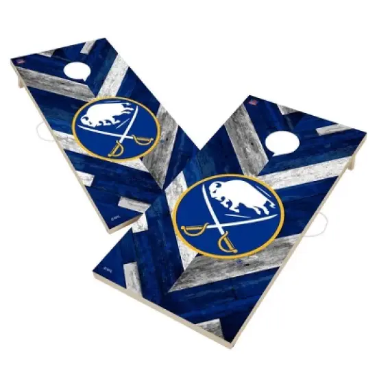 NHL Buffalo Sabres 2'x4' Solid Wood Cornhole Board image {1}