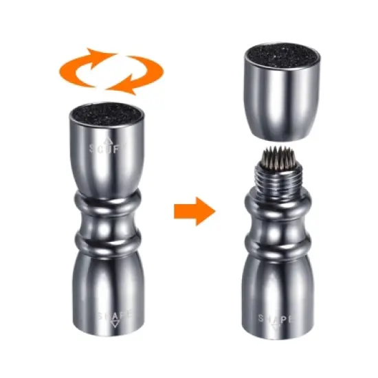 Unique Bargains Snooker Pool Cue Tip Tool Billiard Stick Tip Repair Accessories Scuffer Shaper Aerator image {2}