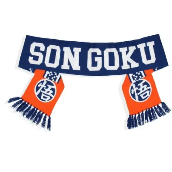 Dragon Ball Z Anime Son Goku Knit Scarf Blue image {1}
