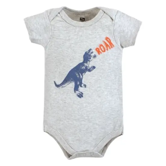 Hudson Baby Infant Boy Cotton Bodysuits, Dino Roar image {2}