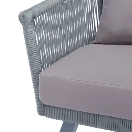 Belmi 4pc Rope Living Set - Gray - Safavieh image {5}