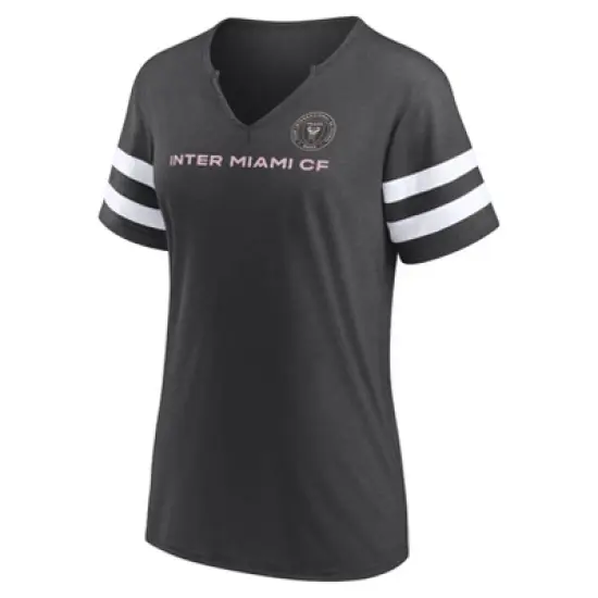 MLS Inter Miami CF Women's Split Neck T-Shirt image {1}