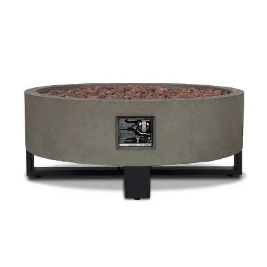 Idledale Propane Fire Bowl - Glacier Gray - Real Flame image {3}