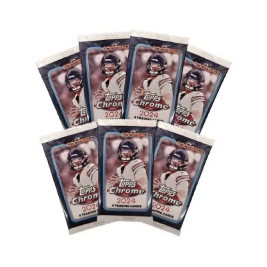 2024 Topps Chrome Football Trading Card Value Box image {2}