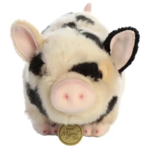 Aurora Miyoni Tots 11" Spotted Pot-Bellied Piglet Pink Stuffed Animal image {3}