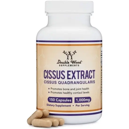 Cissus Quadrangularis Extract - 150 x 500 mg capsules by Double Wood Supplements - Supports Bone and Joint Health image {5}