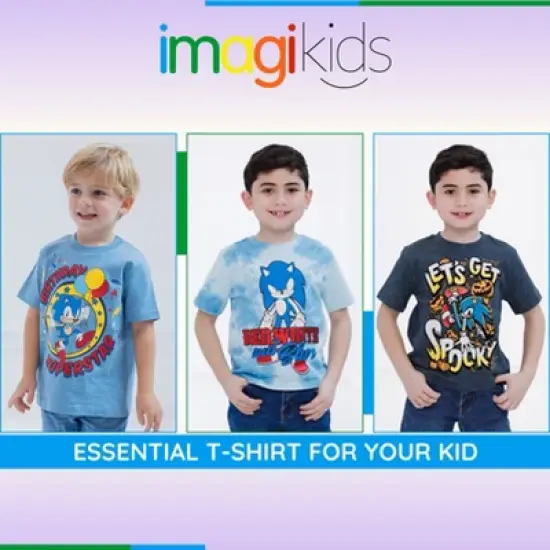 SEGA Sonic the Hedgehog Birthday July 4th Halloween T-Shirt Toddler image {2}