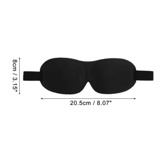Unique Bargains Breathable 3D Sleep Mask Magic Tapes 1 Pc image {3}
