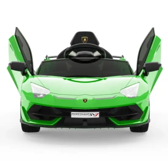 12V Kids Electric Car with Remote Control, LED Lights & Sound System - Licensed Lamborghini Battery Powered Ride-On Toy for Boys & Girls image {4}
