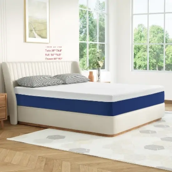 Twolike 10-Inch Memory Foam Mattress in a Box for Pressure Relief and Motion Isolation, Medium Firm Fast Rebound Mattress. image {3}