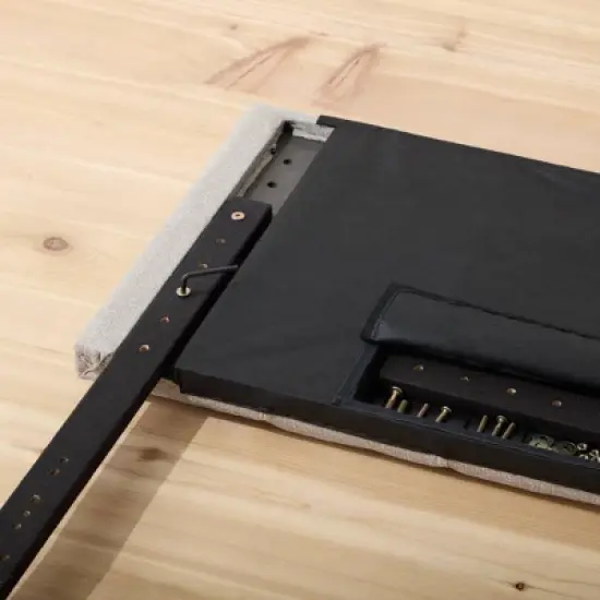 Emmie Adjustable Upholstered Headboard with Square Tufting - Brookside Home image {5}