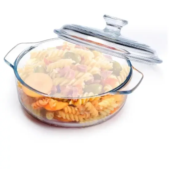 Itopfox Mini Glass Casserole Dish with Lid, Oven Safe Round Baking Dish for Cooking, Serving & Storing, Microwave, Freezer & Dishwasher Safe image {7}