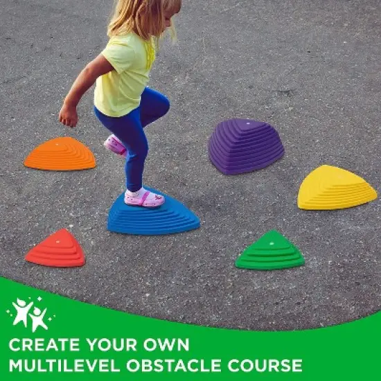 Sunny & Fun Balance Stepping Stones Obstacle Course for Kids - 15 pcs. image {3}