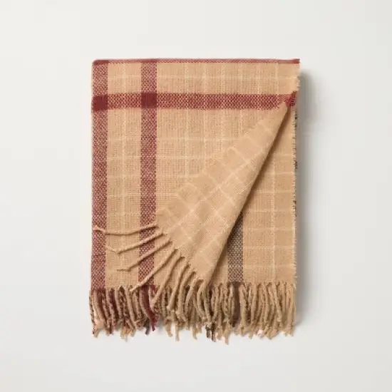 Plaid Lightweight Throw Blanket - Hearth & Hand&trade; with Magnolia image {4}