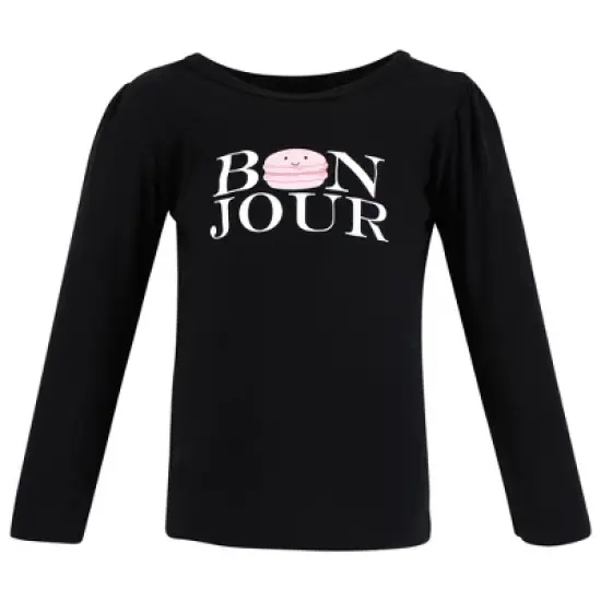 Hudson Baby Infant and Toddler Girl Long Sleeve T-Shirts, Bakery Tea Party image {3}