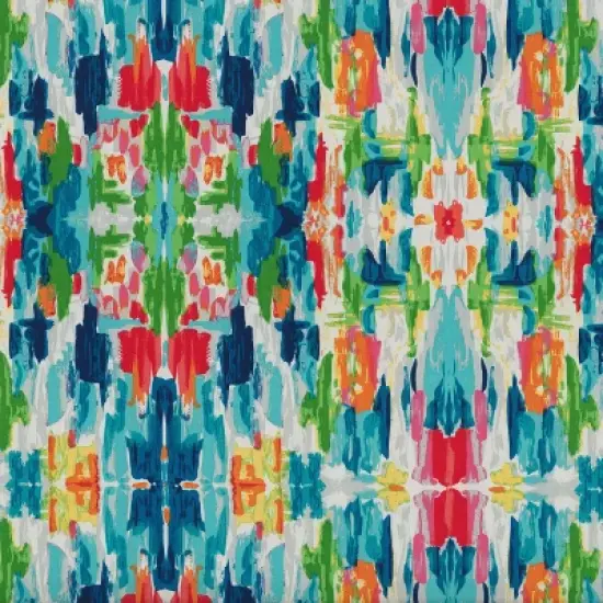 Abstract Reflections 2pc Indoor/Outdoor Chair Pad Set Blue - Pillow Perfect image {4}