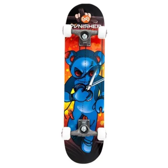 Punisher Skateboards Puppet Complete 31-Inch Skateboard with Canadian Maple, Black image {3}