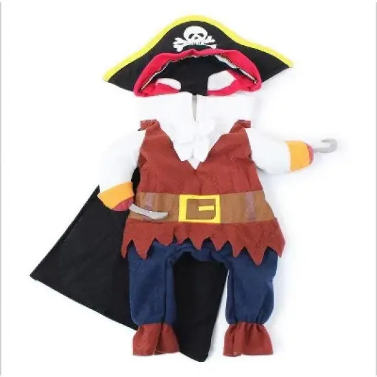 Pet Life 'Captain Snuggles' Pirate Uniform Dog Costume image {5}