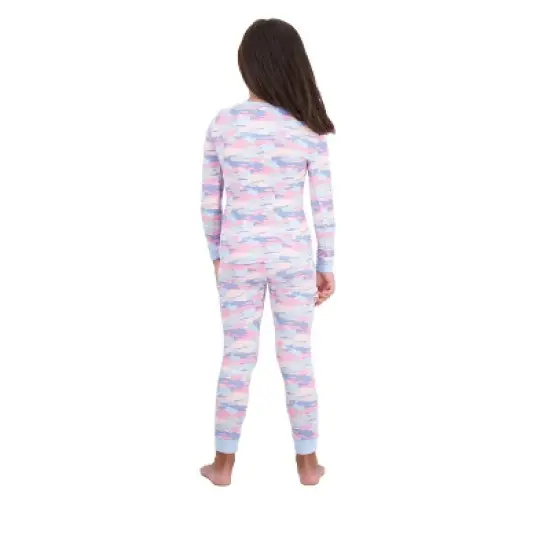Sleep On It Girls Super Soft 2-Piece Snug Fit Pajama Set - Camo image {4}