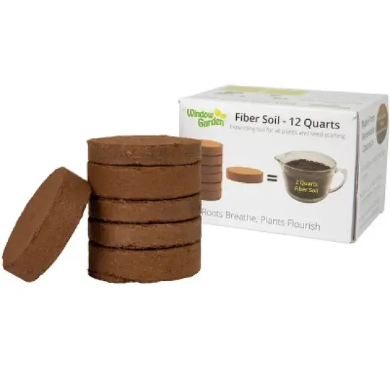 Window Garden 12qt Expanding Organic Fiber Soil image {5}