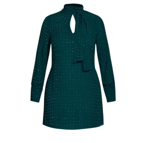 CITY CHIC | Women's Plus Size Nailhead Tunic  -  emerald - 12 Plus image {4}